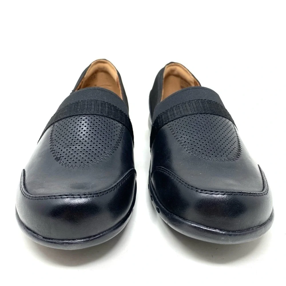 Cobb Hill Penfield A Line Casual Leather Black Slip-On (Women's) NARROW